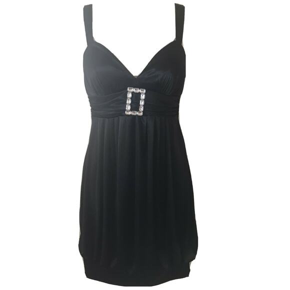 City Triangles Dresses & Skirts - City Triangle Empire Waist Rhinestone Pleated Sleeveless Sweetheart Dress Size S